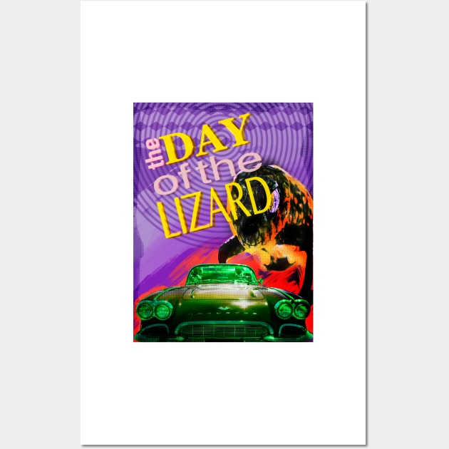 ‘The day of the lizard’ - B-movie type design Wall Art by stephenignacio